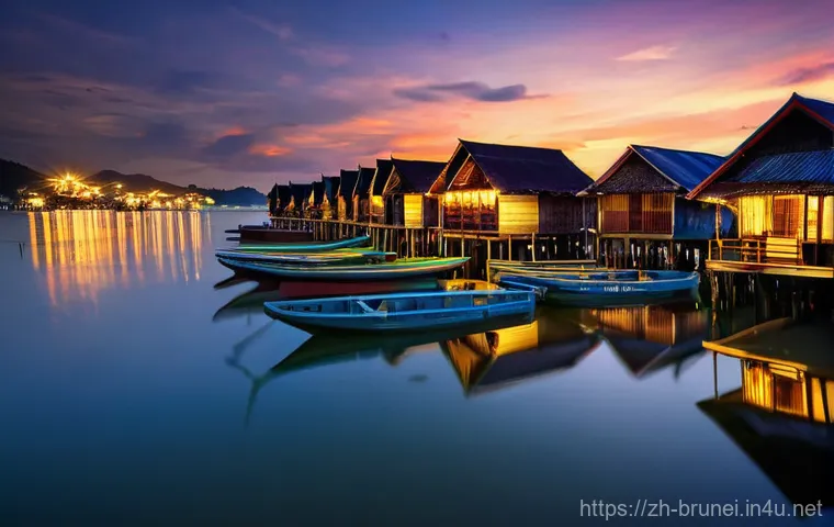 브루나이의 해안 마을 - **Prompt 2: Heartfelt Cultural Exchange with Local Artisans**
    A heartwarming, candid photograph ...