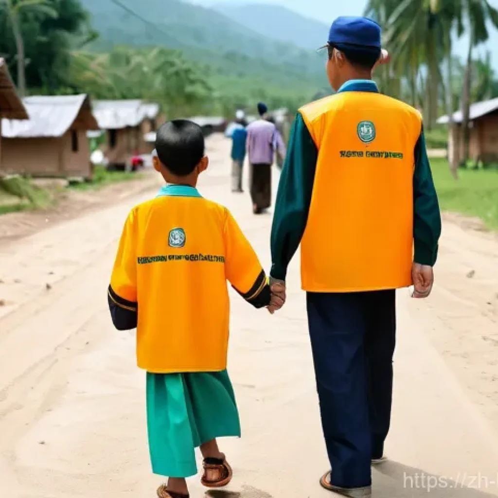 브루나이 재난 대응 체계 - **Prompt 1: Community Flood Evacuation Drill**
    "A vibrant and educational scene in a traditional...